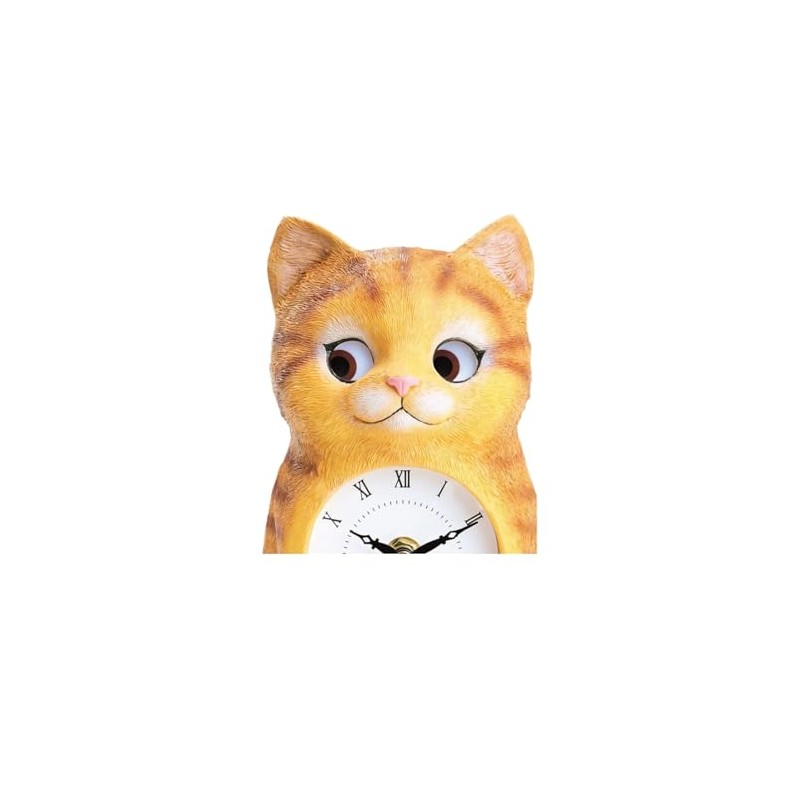 Kitty Clock with Moving Eyes