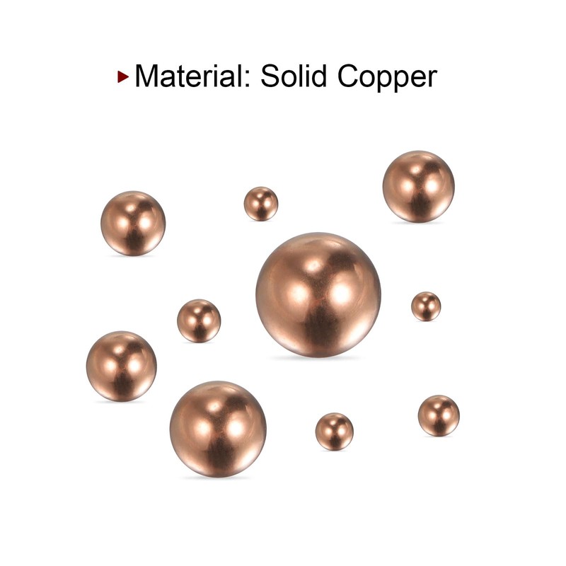 HARFINGTON 200pcs 3.5mm Precision Solid Copper Bearing Balls for Bearings