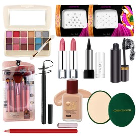 G4U Makeup Kit For Women & Girls With Eyeshadow | Foundation | Lipsticks | Compact | Mascara And More Beauty Products (Raksha Bandhan gift set) 34-66