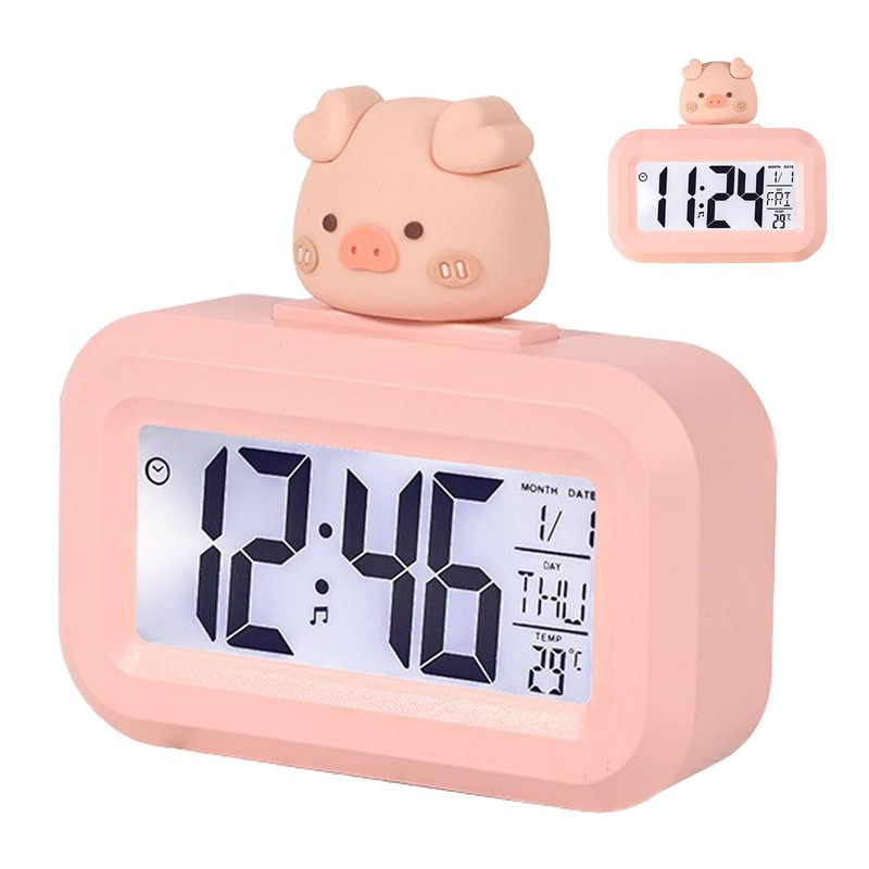 Kids Alarm Clock, Cute Digital Electronic Alarm Alarm Clocks Bedside