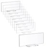 Generic 10pcs Clear Acrylic Table Cards Blank Guest Name Sign