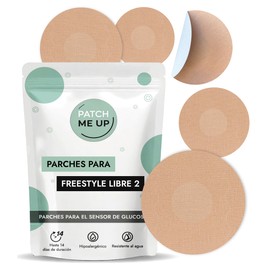 Patch Me Up 15 Stück Freestyle Libre Sensor-Patches 2 selbstklebend, hypoallergen, wasserdicht und atmungsaktiv, Schutz für Glukosesensor, weich und langlebig, für empfindliche Haut (braun)