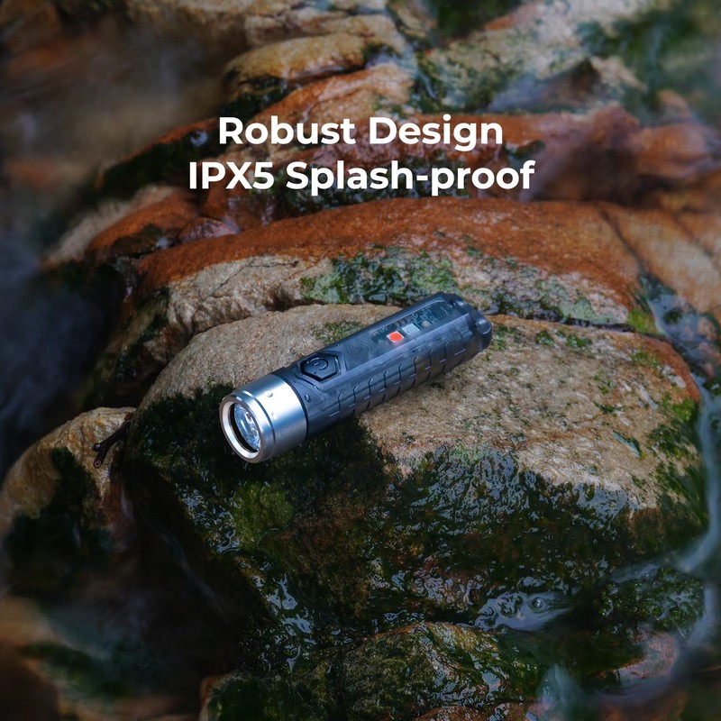 FlashFinder Key Finder, Find My Compatible, 2-in-1 Keychain Flashlight +