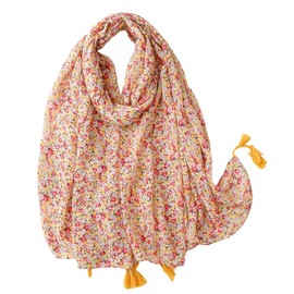 FAIRYGATE Scarves & Scarves for Women Floral Pattern for Women Neck Warmer Lightweight Soft Scarf, 17236, 70.8X33.5 Inch