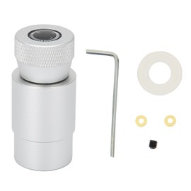 CO2 Refilling Adapter Valve ASA Connector with 8mm Male Plug Soda Accessory Silver