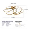 BEINEIJIE Irregular Designs Chandelier Dimmable with Remote Control Brightness Adjustable