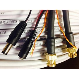 125' White HD-SDI Compression BNC Video RG59-RS485-POWER PTZ Data Siamese HD-SDI Cable 18/2