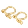 2pcs D Shackles Golden D Rings Heavy Duty Shackle 10mm