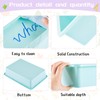 Taiyin 12 Pcs Plastic Flat Storage Tray Classroom Paper Bins