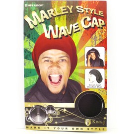 King.J Marley Style Wave Cap for Dreadlocks (Brown)
