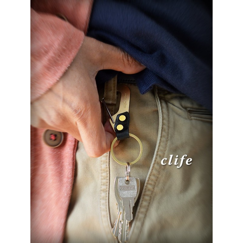 clife GRASP Cliff Key Boulder Key Ring Genuine Leather CF-101,