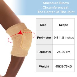 COMNICO Arm Brace Pads Elbow Protector Strap Pair, Breathable Anti-Collision Sponge Tendonitis Fitness Volleyball Basketball Tennis Golfers Knee Support Band for Kids Men Women Elderly