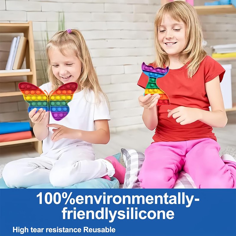 Pop It Fidget Toy, Pop Bubble Fidget Toy, Anti-Stress Toy,