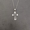 Silverly Women's Men's 925 Sterling Silver Cross Open Crucifix Pendant