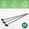 Marker & Labelling Cable Ties - Black & White, Strong
