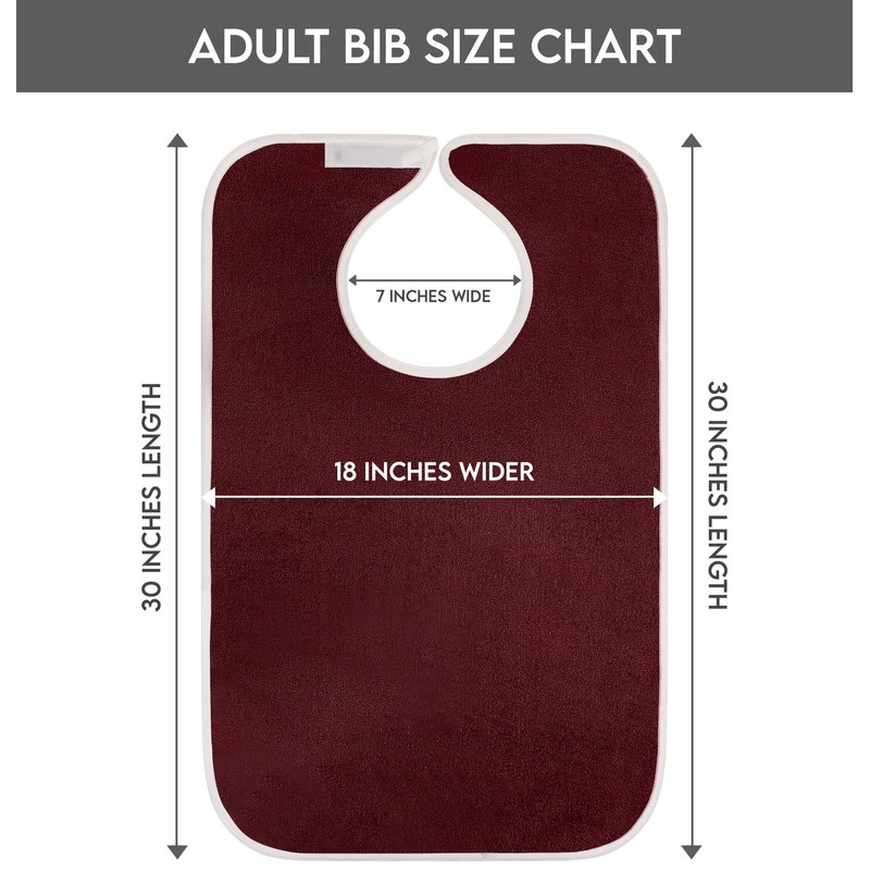 Utopia Towels 3 Pack Premium Unisex Adult Bibs for Elderly