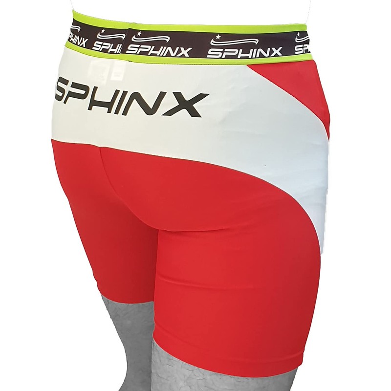 SPHINX Compression Short Lycra Short (L, Red) Shorts, Unisex-Adult