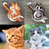 Coasters Set of 5, Fun Woven Creative Cat Coasters, Cute