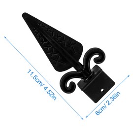 VOSAREA 10pcs Fence Head Metal Post caps Round Post caps Fence Parts guardrail s Decorative s Metal Column Wraps for Porch Cover Plastic Cylinder Rear