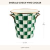 MACKENZIE-CHILDS Wine Cooler, Champagne and Wine Bucket, Ice Bucket, Green-and-White