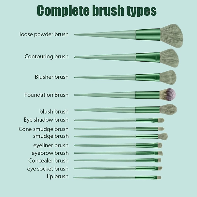 Professional Makeup Brush Set, Premium Synthetic Powder, Concealer, Eyeshadow, Makeup