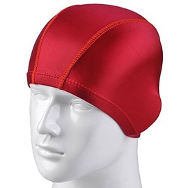 HugeStore Women Ladies Lycra Cloth Fabric Swimming Hat Swim Hat Cap Bathing Cap Red