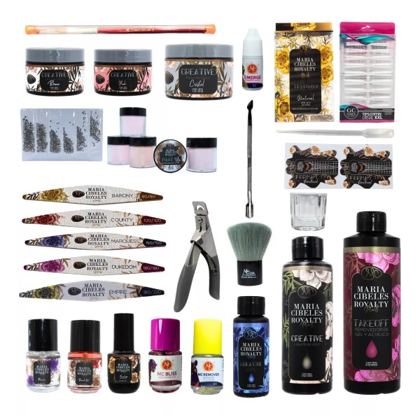 Maria Cibeles Royalty Kit Magic Para Uñas Acrílicas + Regalo.