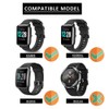 Silicone Replacement Straps Bands Soft Adjustable Wristband Compatible for ID205