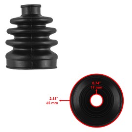 Caltric Front Inner Outer Axle Cv Boot Kit Compatible with Honda Trx350Fe Trx350Fm Rancher 2000-2005