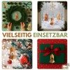 KASSIS Geschenkartikel Olive Wood Christmas Decoration Tree Decorations Set of