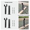 Wdwlbsm 2PCS Roof Riser for Pergola Roof Riser Beam Bracket,