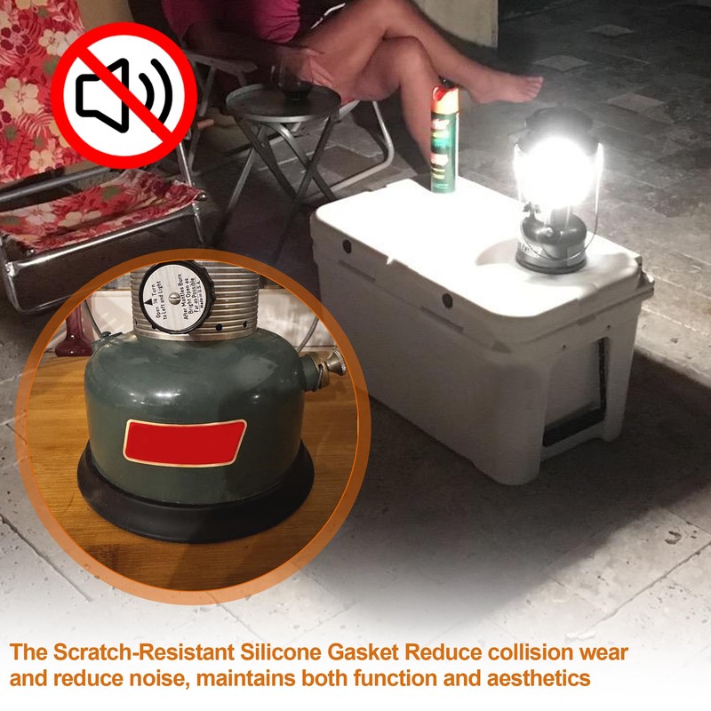 SUNJIKA Silicone Kerosene Tank Base for Coleman Lanterns, Scratch-Resistant &