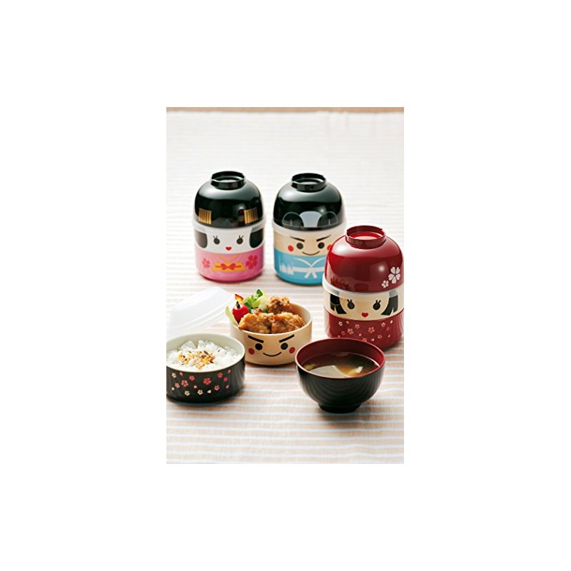 HAKOYA large Kokeshi bunk lunch beckoning cat black 52680