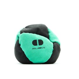 Skill Addicts Footbag - Turquoise Black (Freestyle Foot Bag for Any Skill Level)