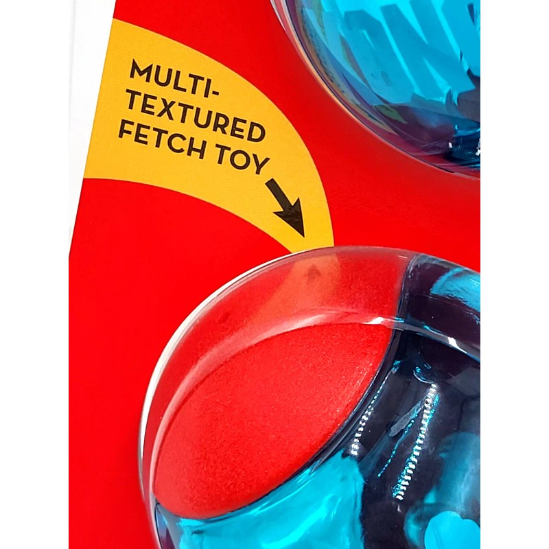 KONG Squeezz Action Ball MEDIUM Red 3 Pack Squeaky Dog