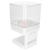 Cereal Dispenser 17.5oz Capacity Single Grid Grain Dispenser Transparent Plastic