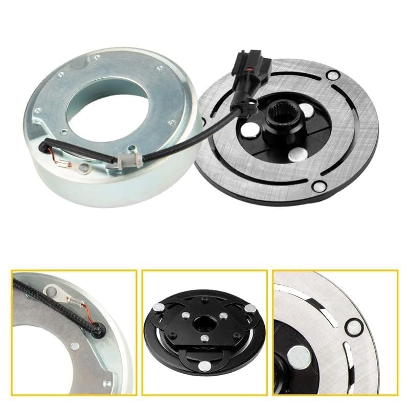 Prolenz AC Compressor Clutch, AC Compressor Clutch Kit Pulley Coil