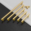 Amerdeco 10 Pack Brushed Gold Cabinet Pulls 3 Inch(76mm) Hole