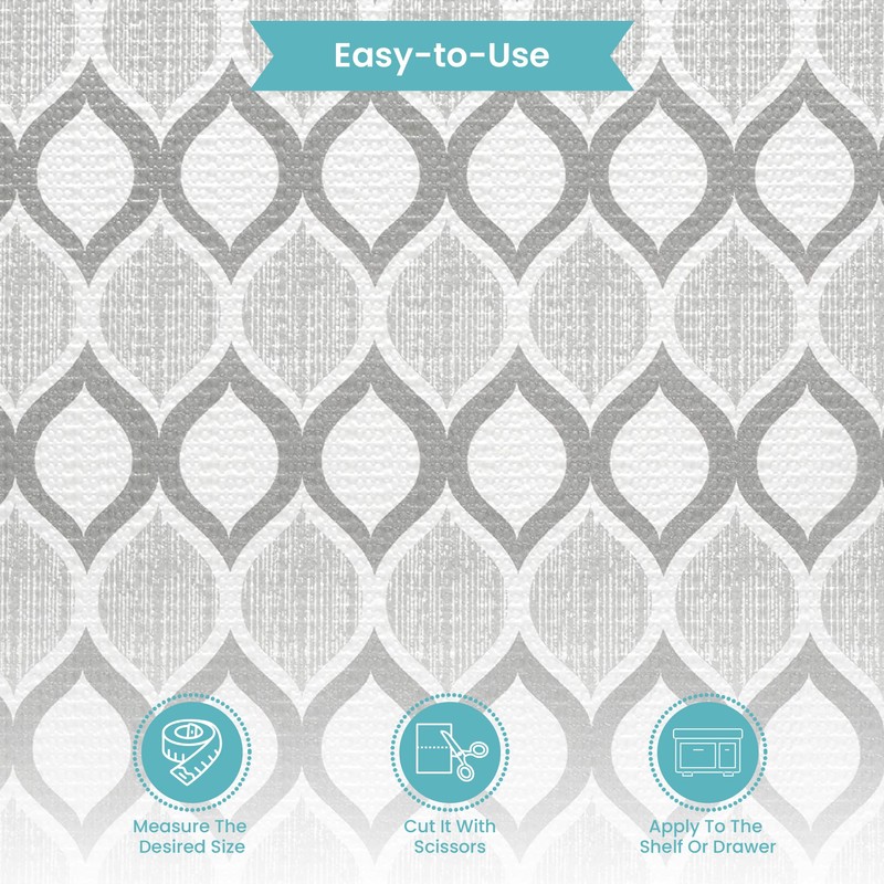 Con-Tact Brand Grip Prints Shelf Liner - Versatile 18" x