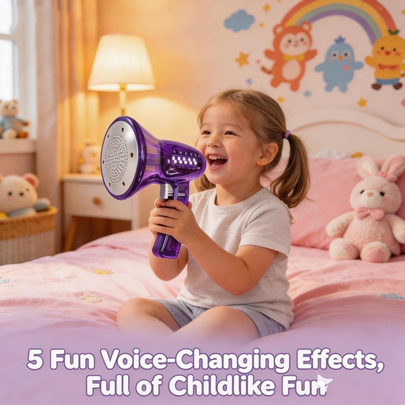 CHANGSHUN Voice Changer Microphone Toy for Kids - 5 Fun