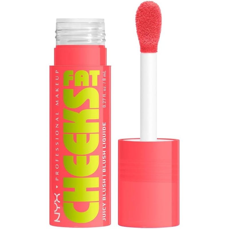 Rubor Líquido NYX Fat Cheeks 05 Peach Plunge 8 ml