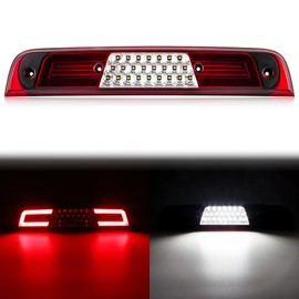 SHINEFIT LED 3rd Third Brake Light Compatible with RAM 1500 2019 2020 2021 2022 2023 2024, Red Housing Clear Lens High Mount Stop Lights Cargo Lamp (NOT for Classic model)