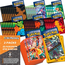 Elite Trainer Box Cases for Pokémon [65 Cases], Show Your Cards with Pokémon ETB Boxes Promotional Cases for Pokémon Cards (2 Random Packs)