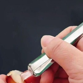 Silver Fish Bone Tweezers, Garlic Peeler Garlic Tweezer Remover Tool,2024 New Garlic Peeler Garlic Tweezer Remover Tool Tongs for Cooking Practical Gadgets Vegetables Tools Seasoning and Spice