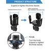 Universal Golf Cart Cup Holder Expander, Adjustable Base & Holder