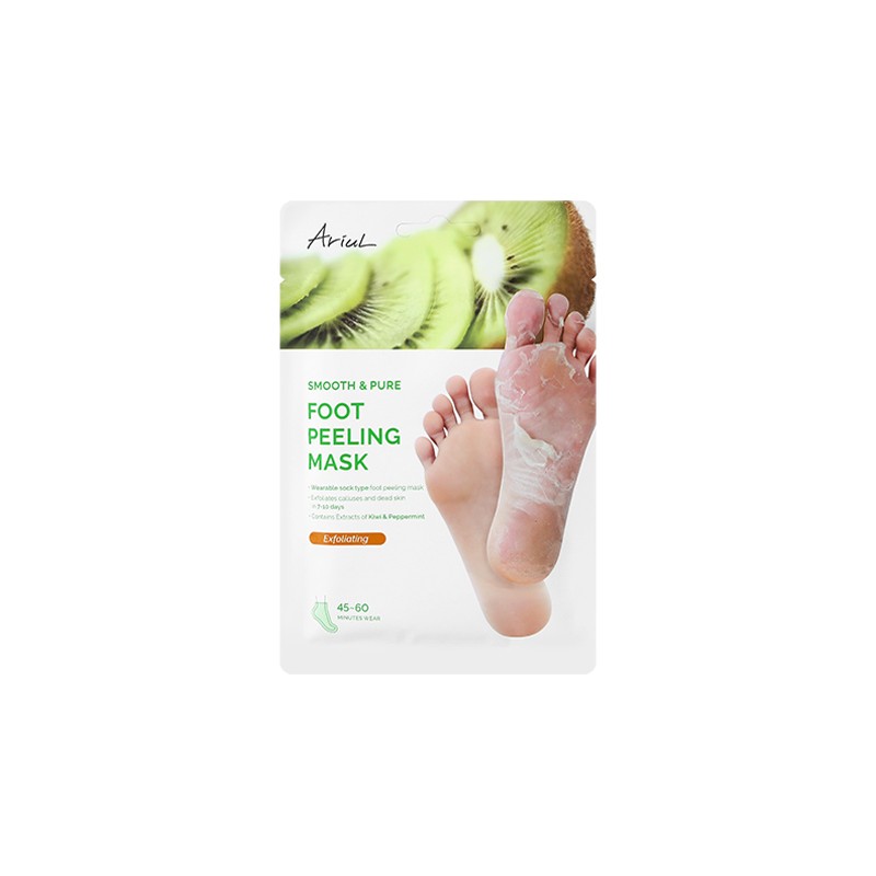 Ariul Smooth & Pure Foot Peeling Mask 2ea - Charcoal
