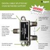 On-Q VM2202V1 Home Office and Theater Cable Splitter, 2 Way,