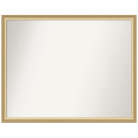 Amanti Art White Bathroom Mirror for Over Sink, 26x32 Flair Soft White Rectangle Vanity Mirror, Large Casual Frame, Hangs Horizonally and Vertically, Bathroom Wall Decor, Non-Beveled Edge from WI, USA