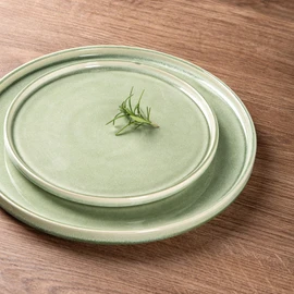 AmorArc Ceramic Dinnerware Set for 4, 12 Pieces Handmade Reactive Glaze Stoneware Plates and Bowls, Scratch Resistanct | Dishwasher & Microwave Safe Stackable Dishes Set