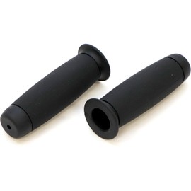 Active 153 Garage (153 GARAGE) Motorcycle Grip, φ22.2 (Non-Piercing Type), Barrel Grater Grip, Black, Total Length: 4.9 inches (124 mm) (Inner Length: 4.7 inches (120 mm)), 15301601BK